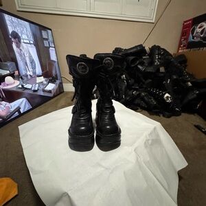 Women's Black Platform Boots